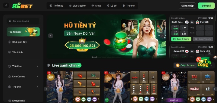 86BET 2026 có gì mới?